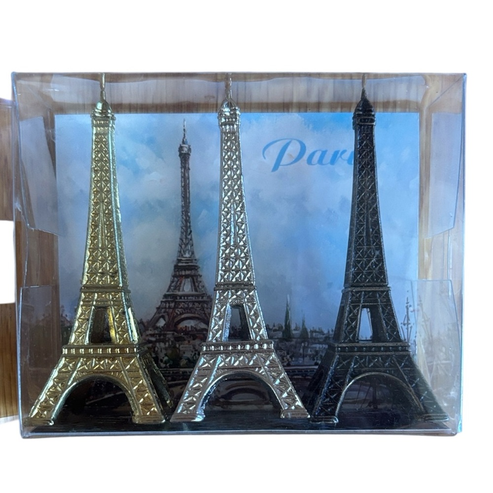 Eiffel Tower Souvenir Set - Gold, Silver, Bronze